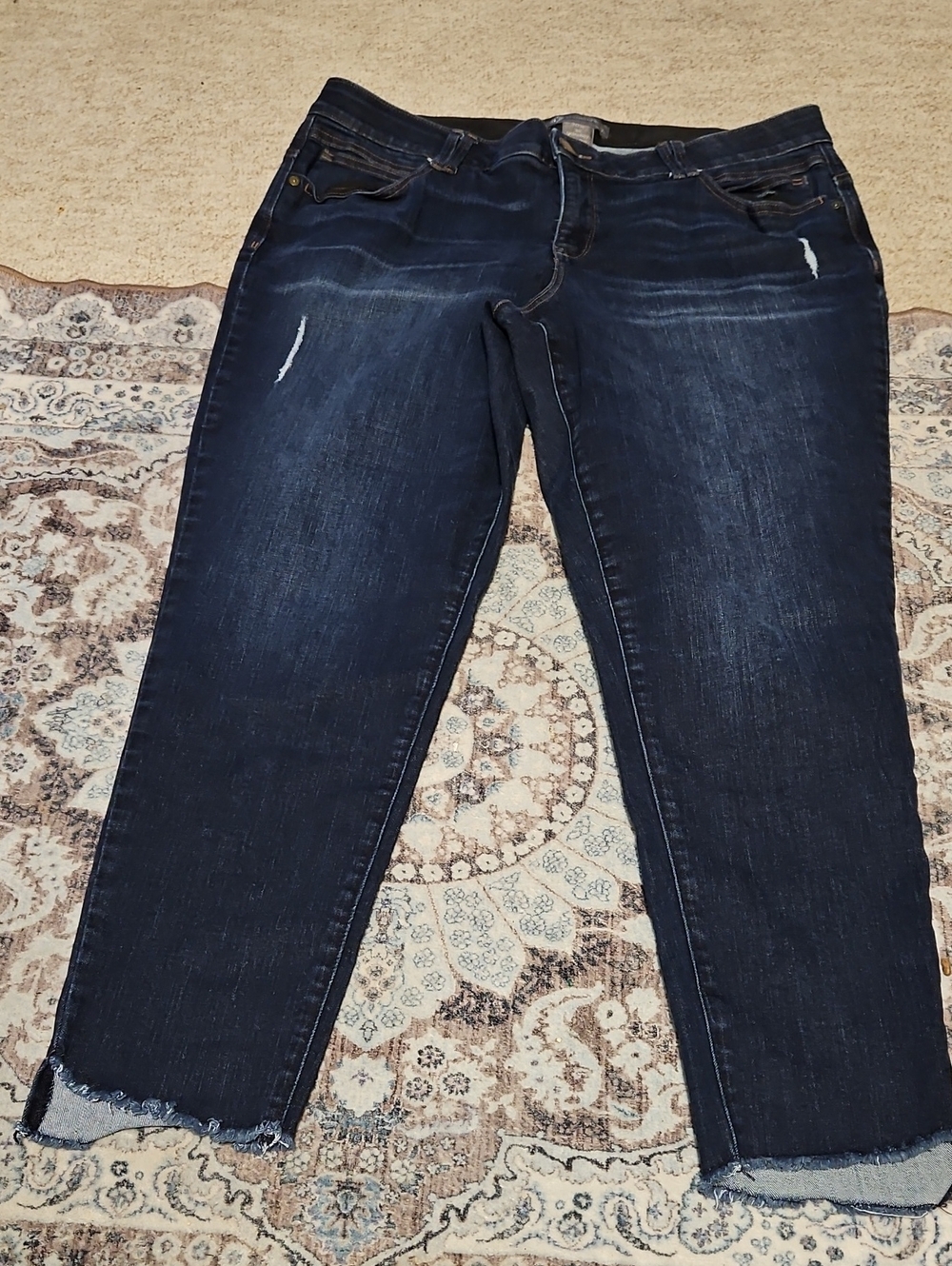Democracy Dark Indigo Ankle Jeans